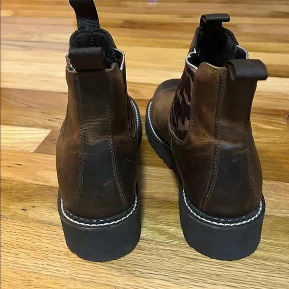 Ariat fatbaby Chelsea leopard boots sz 8.5 - Picture 4 of 5